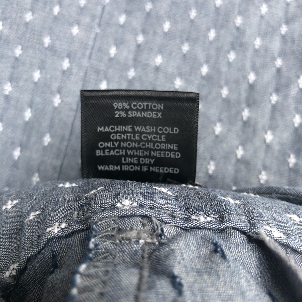 Ann Taylor Petite Signature Cropped Capris Textured Comfortable Casual Pants 10P - Picture 5 of 6